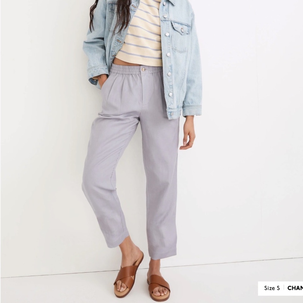Linen-Blend Track Trousers - Madewell